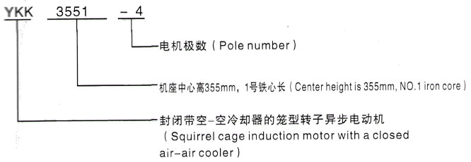 YKK系列(H355-1000)高压IE5电机生产厂家三相异步电机西安泰富西玛电机型号说明